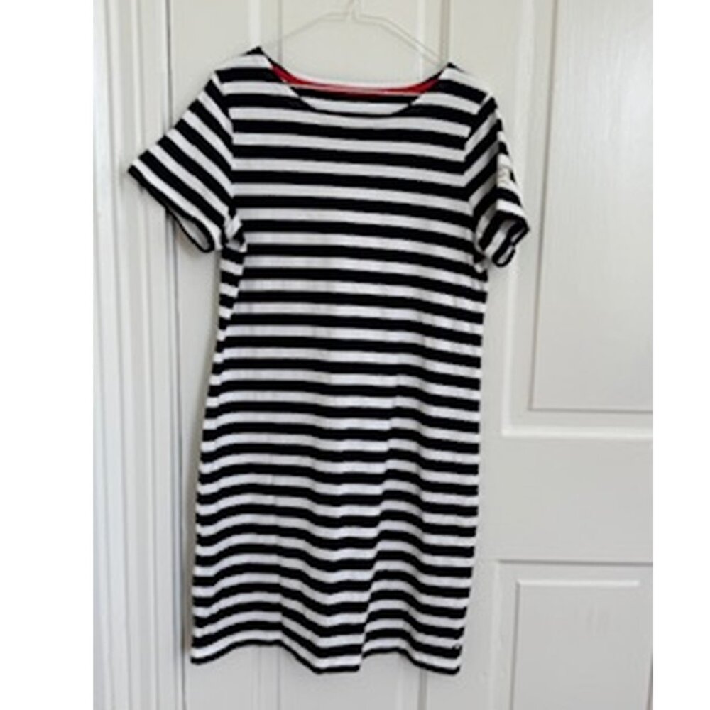 Joules Nautical Striped Dress, Size Large